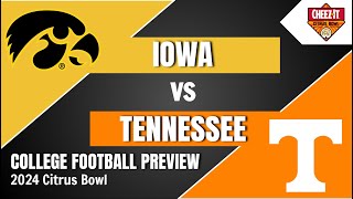 Iowa vs Tennessee Preview and Predictions  2023 Citrus Bowl Prediction [upl. by Alilahk609]