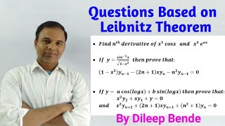 Questions based on leibnitz theorem [upl. by Sirad]