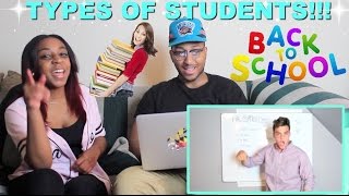 quotTYPES OF STUDENTSquot By The Dolan Twins Reaction [upl. by Becht]