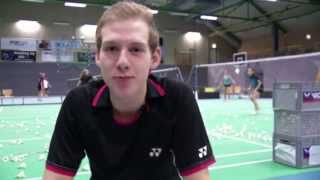 GASportler des Monats Dezember 2013 Max Weißkirchen Badminton [upl. by Nosidam]