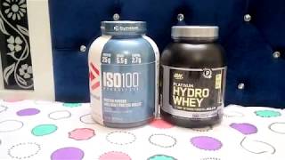 Dymatize ISO 100 vs ON Hydro Whey [upl. by Nyliac]