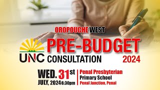 UNC Pre Budget Consultation – Oropouche West [upl. by Anirbak918]