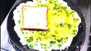 Street style Bread Omlettee Recipe Breakfast recipe within 1 minute Bread Omlettee Anda Bread [upl. by Marchak664]