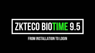 Zkteco Biotime 95 Installation [upl. by Dowell]