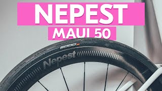 Ratchet Hubs And Ceramic Bearings Unboxing The Nepest Maui50 Deep Section Carbon Road Bike Wheels [upl. by Dorlisa]