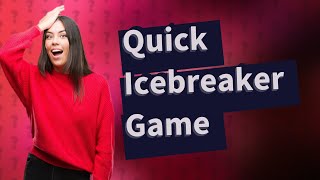 What is the one word icebreaker game [upl. by Desdee]