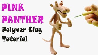 Sculpting Pink Panther  Polymer Clay Tutorial  NSP Chavant Clay [upl. by Steve]