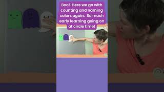 Preschool Story Time Idea Halloween Ghosts Counting and Colors [upl. by Llamaj783]