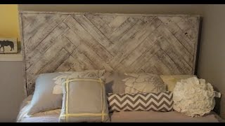 How To Make A Headboard From Recycled Pallets [upl. by Etteuqal]