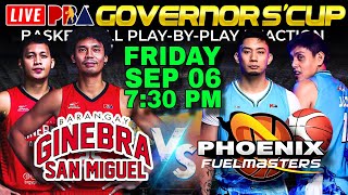 🔴LIVE BRGY GINEBRA vs PHOENIX Fuel Masters  PBA GOVERNORS CUP PlaybyPlay Reaction [upl. by Nolrac]