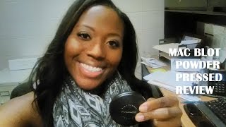 Mac Blot Powder Pressed Review Deep Dark [upl. by Edbert]