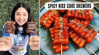 The BEST Korean Spicy Rice Cake Skewers  Korean Spicy Rice Cake RecipeKorean Food  Fun2oosh Food [upl. by Neetsirk]