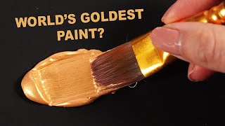 I Tested The Worlds Goldest Painthow close to real gold is it [upl. by Frank]