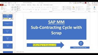 SAP MM Sub Contracting Cycle with Scrap Overview for Beginners with Example [upl. by Hsetih703]