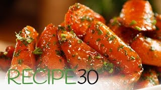 Roasted Glazed Carrots By RECIPE30com [upl. by Nela]