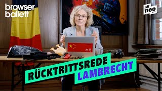 Rücktrittsrede Christine Lambrecht┃Browser Ballett [upl. by Nahn]