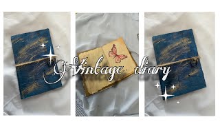 Vintage diary 📔  Homemade vintage diary … [upl. by Enilram]