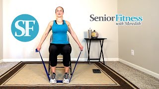 Senior Fitness  Seated Strength Training Exercises For Seniors Using Resistance Bands [upl. by Whelan185]