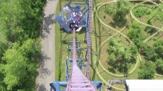 Bizarro with new onboard audio Front Seat onride HD POV Six Flags New England [upl. by Maker153]