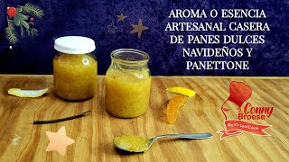 AROMA O ESENCIA ARTESANAL CASERA DE PANES DULCES NAVIDEÑOS O PANETTONE [upl. by Haerr]