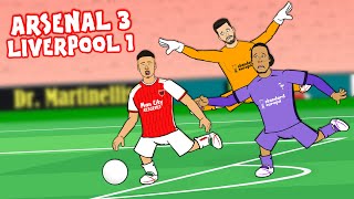 VAN DIJK amp ALISSON DISASTER CLASS Arsenal vs Liverpool 31 Parody Goals Highlights Martinelli [upl. by Aelhsa]