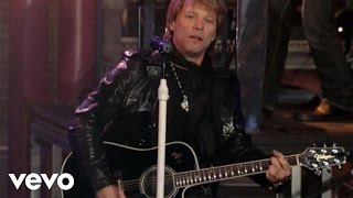 Bon Jovi  Wanted Dead Or Alive Live on Letterman [upl. by Mendel]