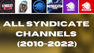 All Syndicate Channels  Sub Count History 20102022 [upl. by Trutko]