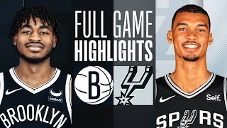 NETS at SPURS  FULL GAME HIGHLIGHTS  March 17 2024 [upl. by Einalem]