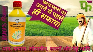 pendimethalin के बारे में संपूर्ण जानकारी  pendimethalin herbicide  Sri ram [upl. by Bethesda]