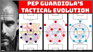 The Tactical Evolution Of Pep Guardiola  Pep Barca vs Bayern vs City  How Guardiola has changed [upl. by Oiracam]