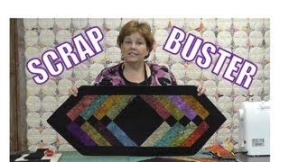 Scrap Buster Make Easy Table Runner Using the Binding Tool [upl. by Jerald]