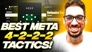 THE BEST META 4222 FORMATION amp CUSTOM TACTICS FOR EAFC 24 ULTIMATE TEAM [upl. by Fifi]