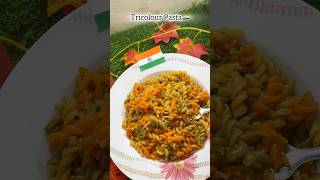 Tricolour Pasta🇮🇳trendingshorts shortvideo youtubeshorts independenceday tricolourfood viral [upl. by Lemor]