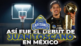 ASÍ FUE EL DEBUT NBA DE JUAN TOSCANO EN MÉXICO [upl. by Anaele38]