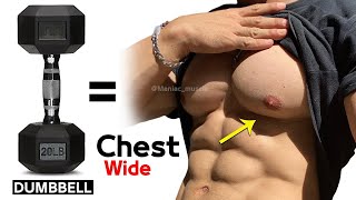 8 BEST CHEST EXERCISES WITH DUMBELLS ONLY 🎯 [upl. by Simonsen553]