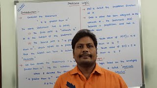 PART1 INTRODUCTION TO PREDICATE LOGIC  PREDICATE CALCULUS  PREDICATE  M PLACE PREDICATE [upl. by Ailyn]