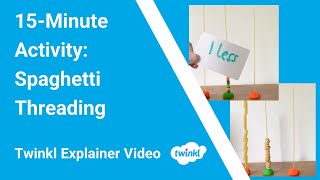 15Minute Activity Spaghetti Threading [upl. by Veronika]