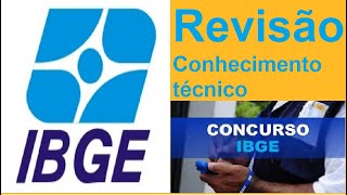 Revisão Concurso IBGE agente censitário agente censitário supervisor [upl. by Aihsaei]