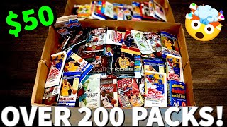 I BOUGHT 200 SPORTS CARDS PACKS FROM GOODWILL [upl. by Alage]