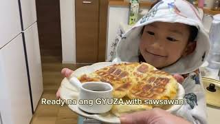 COOKING JAPANESE FOOD GYOZA amp EGG DROP SOUP  EASY MOM amp SON COOKING [upl. by Newfeld]