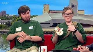 Ethan Spurrier on BBC News  Cronton Sixth Form College Animal Mananagement Students [upl. by Stretch821]