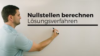 Nullstellen berechnen Lösungsverfahren Übersicht  Mathe by Daniel Jung [upl. by Colet]