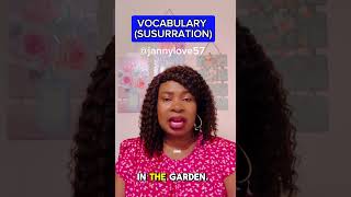 SUSURRATION englishteacher englishlearners vocabulary pronunciation [upl. by Margaretta]