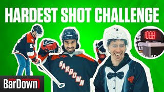 ATTEMPTING TO BREAK ZDENO CHARAS SLAPSHOT RECORD  BARDOWN CHALLENGE VOL 2 [upl. by Ilera943]