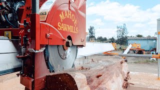 First run on the Mahoe Minimax Sawmill [upl. by Ellerol543]