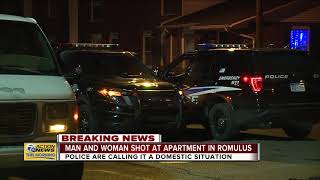 Man woman shot at apartment in Romulus [upl. by Champagne250]