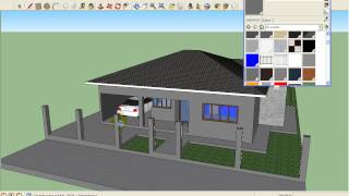 como decorar uma casa no sketchup part1 [upl. by Anatak377]