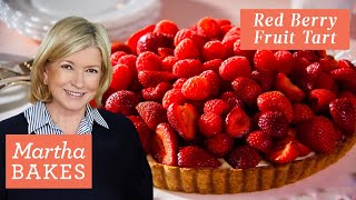 How to Make Martha Stewarts Red Berry Fruit Tart  Martha Bakes Recipes  Martha Stewart [upl. by Avihs290]