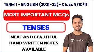 TENSES  Most Important MCQs  Term 1   Class 9  10  11 [upl. by Juakn]