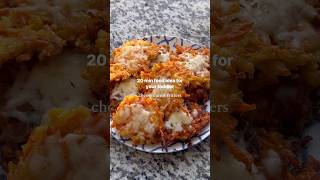 easy cheesy carrot fritters 🥕 easyrecipe [upl. by Apul]